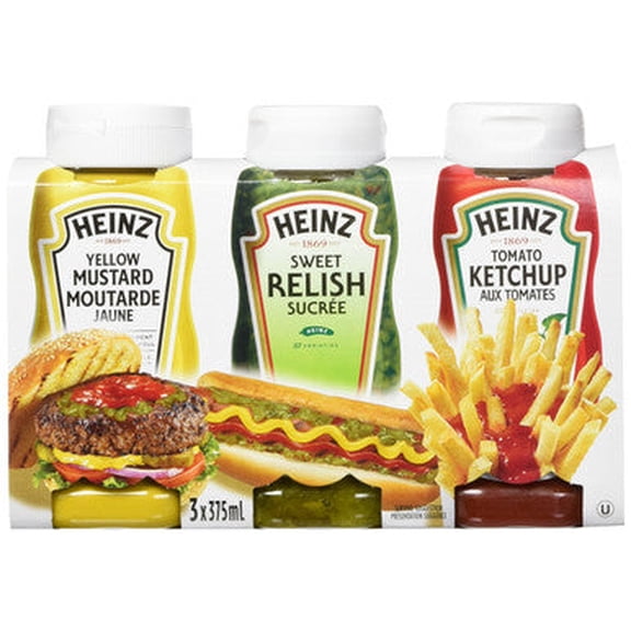 HEINZ Ketchup Picnic Pack, 3 Count, 1125ml