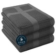 thumbnail image 1 of HEIRLOOM COMFORT 100% Cotton Kitchen Towels, 16"x26", 3 Pack, Waffle Weave, Absorbent, Fast Drying Dishcloth Set for Cleaning, Hand Towels, Dish Rags, Wash Cloth, Durable, Machine Washable, Gray, 1 of 6