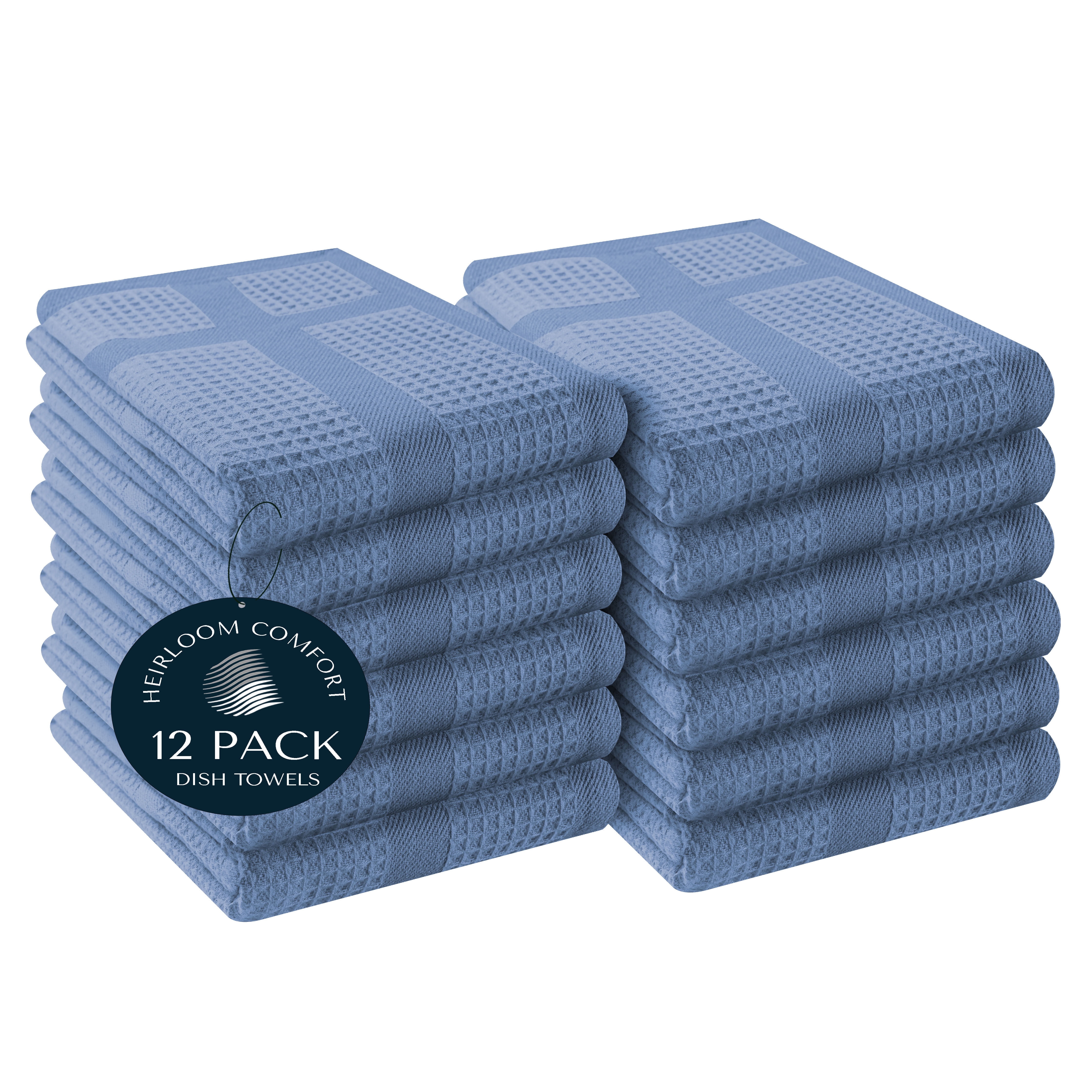 Symphony Textiles UK 20-Pack 100% Cotton Jumbo Dish Cloths – Absorbent, Reusable, Fast Drying