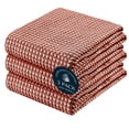 thumbnail image 1 of HEIRLOOM COMFORT 3 Pack Dual Tone Reversible Waffle Weave Kitchen Towels, 16x26 Inch, 100% Cotton, Absorbent Dishcloth Set, Quick Drying, Durable for Cleaning, Wiping, Machine Washable, Rust, 1 of 7