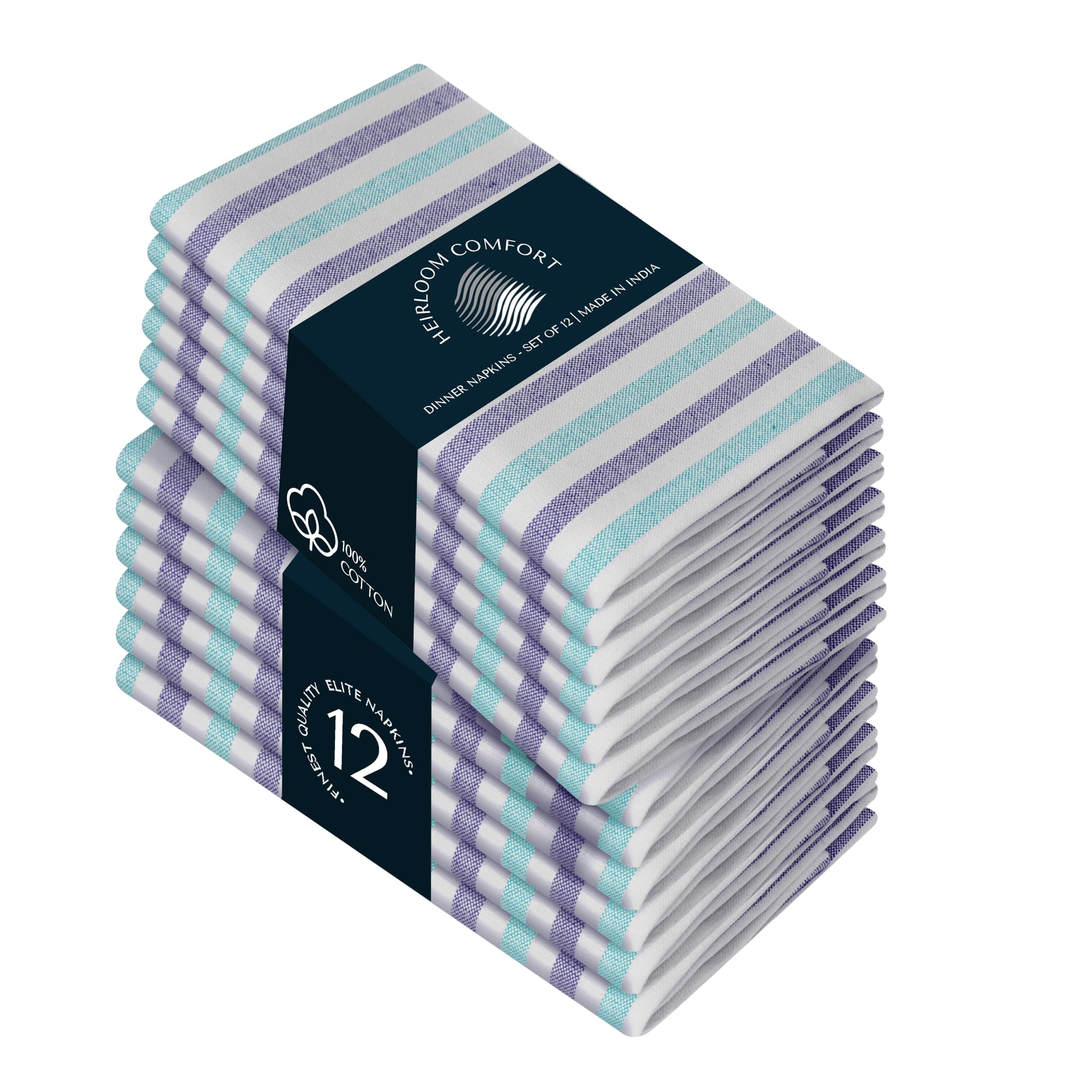 Ruvanti Cloth Napkins Set Of 12, 18x18 Reusable Napkins Cloth Washable, Soft & Durable Table Napkin, Poly Cotton Fabric Dinner Napkins For Parties, Christmas, Thanksgiving, Weddings - Steel: Cloth Napkins