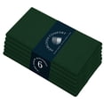 thumbnail image 1 of HEIRLOOM COMFORT Cloth Napkins Set of 6, 100% Cotton Napkin, Soft & Reusable Cotton Napkins, Napkin for Dinner, Wedding, Dining, 17" x 17" (Forest Green), 1 of 8