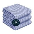 thumbnail image 1 of HEIRLOOM COMFORT Indigo Blue Honeycomb Kitchen Towels 3 Pack, 16x26 Inch, 100% Cotton, Quick Dry, Soft & Absorbent Dish Towels for Cleaning, Wiping, Kitchen Chores & Restaurant or Catering Use, 1 of 6