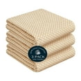 thumbnail image 1 of HEIRLOOM COMFORT Khaki Honeycomb Kitchen Towels 3 Pack, 16x26 Inch, 100% Cotton, Absorbent & Fast Drying, Reusable Dish Towels for Everyday Cleaning, Drying Dishes & All Kitchen Use, 1 of 6