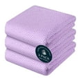 thumbnail image 1 of HEIRLOOM COMFORT Lavender Kitchen Towels Set of 3, 100% Cotton, Diamond Design Weave Towel, Durable & Super Absorbent Dishcloths Pack, Quick Dry Towels for Daily Kitchen Use, Wiping & Drying Dishes, 1 of 7