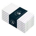 thumbnail image 1 of HEIRLOOM COMFORT Lavender Stripe Cloth Napkins (Set of 6), Large 18 x 18 Inches, 100% Cotton, Machine Washable, Classic Striped Fabric Napkin for Dinner, Luncheon, Cocktail, Celebrations, Daily Use, 1 of 7