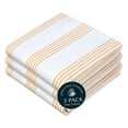 thumbnail image 1 of HEIRLOOM COMFORT Mustard Yellow Striped Dish Towels 3 Pack, 18"x26", Super Absorbent, Multi Pin Stripe Towel, Quick Dry Cotton Kitchen Towels for Cleaning Counters, Drying Dishes, Everyday Cleanup, 1 of 7