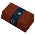 thumbnail image 1 of HEIRLOOM COMFORT Cloth Napkins Set of 6, 100% Cotton Napkin, Soft & Reusable Cotton Napkins, Napkin for Dinner, Wedding, Dining, 17" x 17" (Rust), 1 of 8