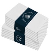 HEIRLOOM COMFORT Cloth Napkins Set of 12, 100% Cotton Napkin, Soft & Reusable Gingham Napkins for Dinner, Wedding, Dining, 18" x 18", Mint Green, Aqua Green, White