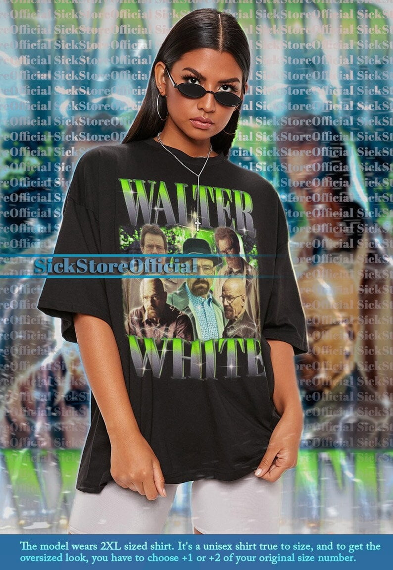 style3 Meth Walter Women's T-Shirt White Crystal Television Series