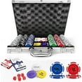 thumbnail image 1 of HEITOK Poker Chip Set with Aluminum Case - 11.5g, Texas Hold'em - 300 Pieces, 1 of 8