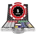 thumbnail image 1 of HEITOK Poker Chip Set 11.5g with Aluminum Case - Professional Texas Hold'em - 500 Pieces, 1 of 8
