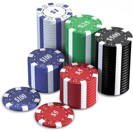 HEITOK 300-Piece Poker Set with Denominations, 11.5g