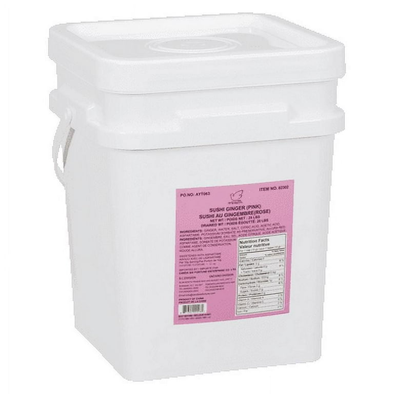 HEIWA Sushi Ginger Pink, Bulk Food Service, 9.1 kg/20 lbs
