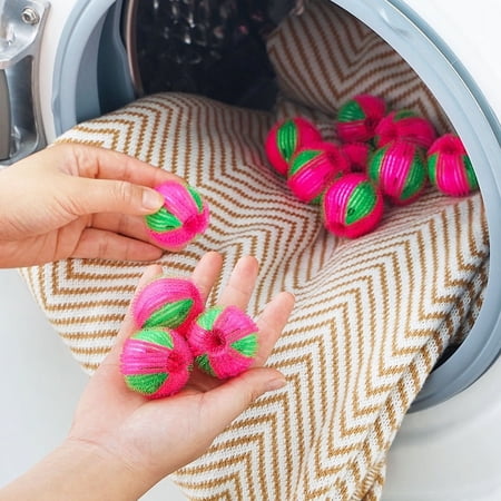 HEJULIK 12Pcs pet lint remover Laundry ball Reusable dryer ball, saves drying time