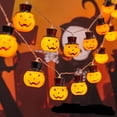 HEJULIK 20FT 40 Led Halloween Pumpkin String Lights Pumpkin Lights for ...