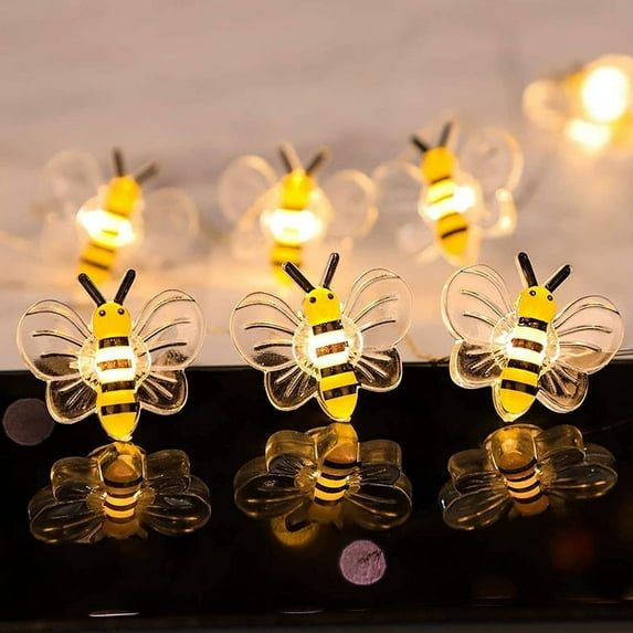 HEJULIK Indoor 3m Battery LED Bee string lights(30 Count)