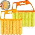 thumbnail image 1 of HEJULIK 4Pcs Handheld Mini Blinds Cleaner Blinds, Curtain Tools Cleaning Brush Air Conditioning Vents Dusting Brush Car Vents, 1 of 7