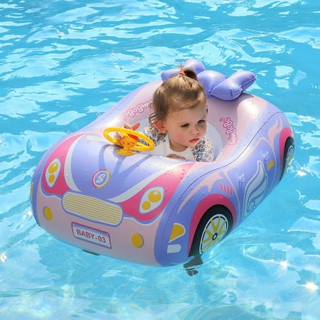 HEJULIK Baby Inflatable Swim Float Seat Boat Pool Swim Ring for Toddler