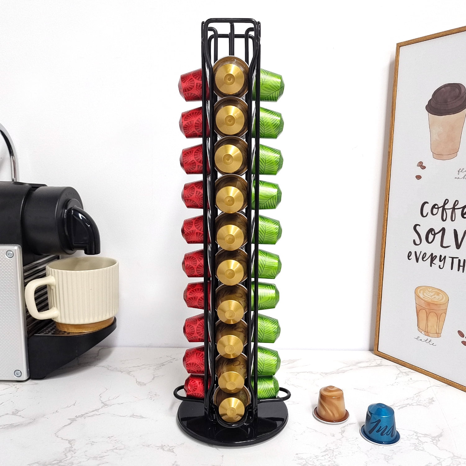 HEJULIK Coffee Pod Holder for Nespresso OriginalLine, Coffee Pod