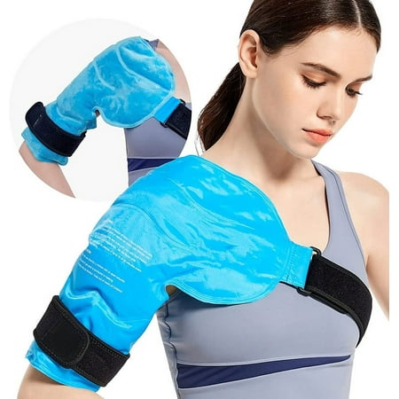 HEJULIK Shoulder Ice Pack Rotator Cuff Cold Therapy, Reusable Gel Ice Wrap for Shoulder Injuries & Pain Relief, Bursitis, Tendonitis, Swelling, Recovery for Man and Women