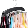 thumbnail image 1 of HEJULIK Tank Top Hanger with Premium Wood, 24 Large Capacity, Space Saving,360° Rotating, Foldable Metal Hooks, Camisole, Bathing Suits, Bras, 1 of 7