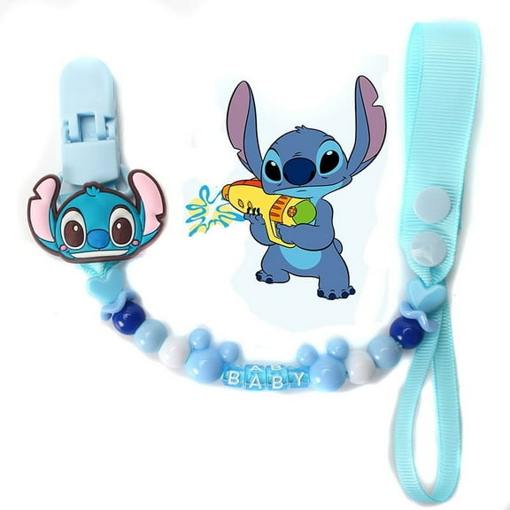 Cute Cartoon Baby Pacifier Clip - Silicone Anti-Drop Pacifier Holder with Safety Chain, Newborn Feeding Accessories & Teething Toy