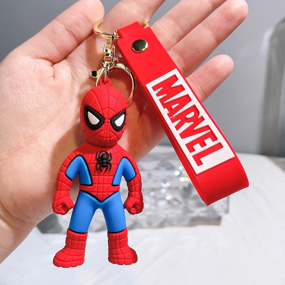 HELANHO Spiderman Superhero Keychain - Cartoon Spider-Inspired Keyrings ...