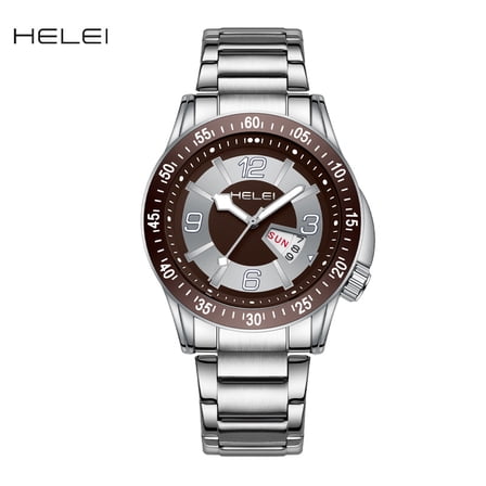 HELEI Men's Quartz Watch Waterproof Wristwatches 796242622580