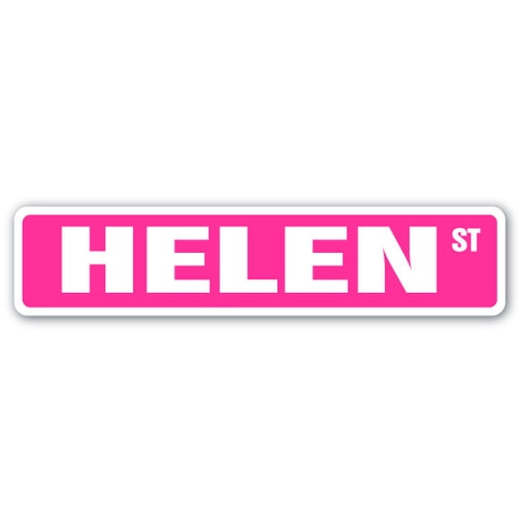 HELEN Street Sign Childrens Name Room Sign | Indoor/Outdoor | 36" Wide