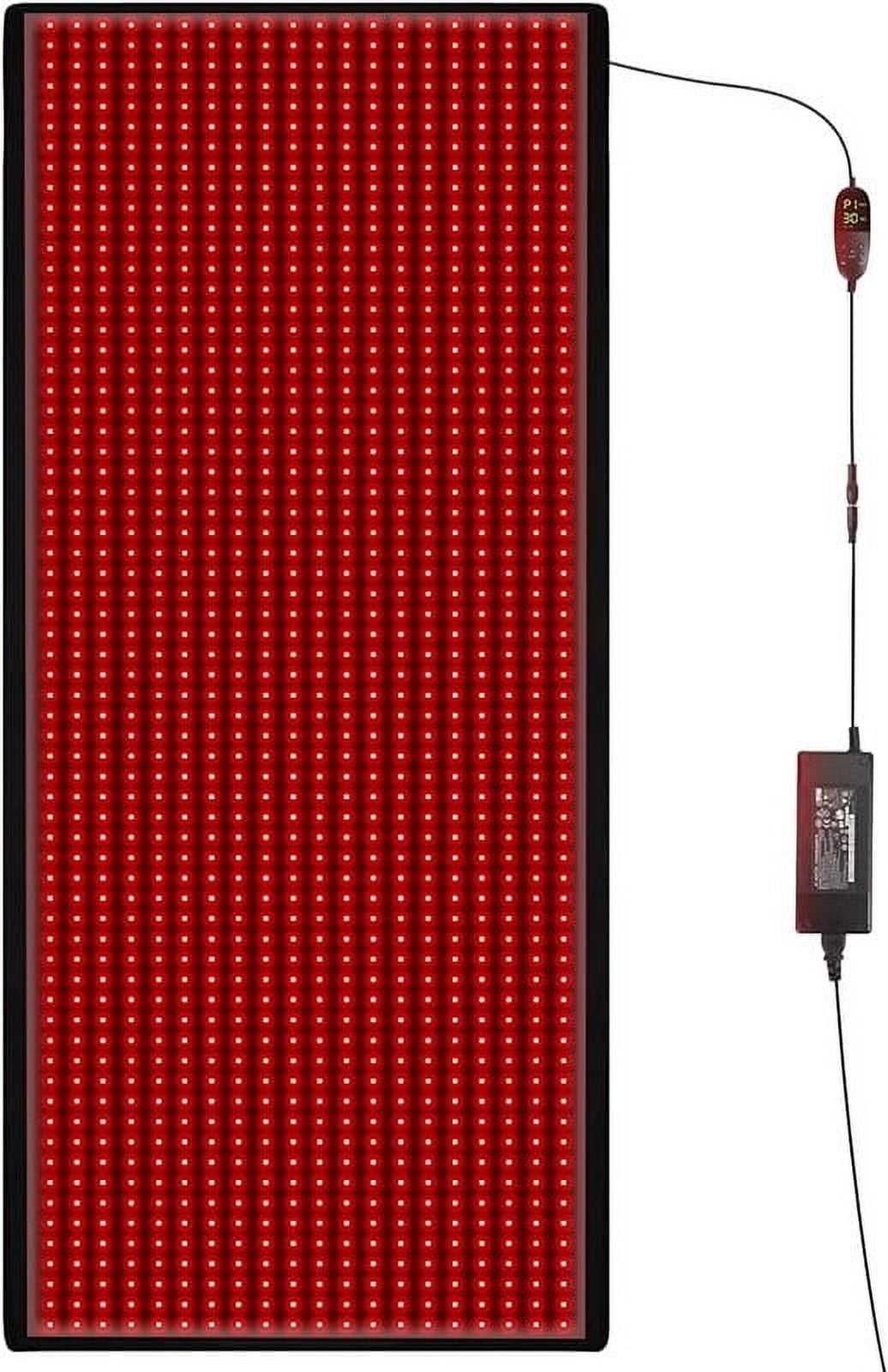 HELENTEX 63’x 23.6’Large Red Light Pad,Red Light Mat(Black)