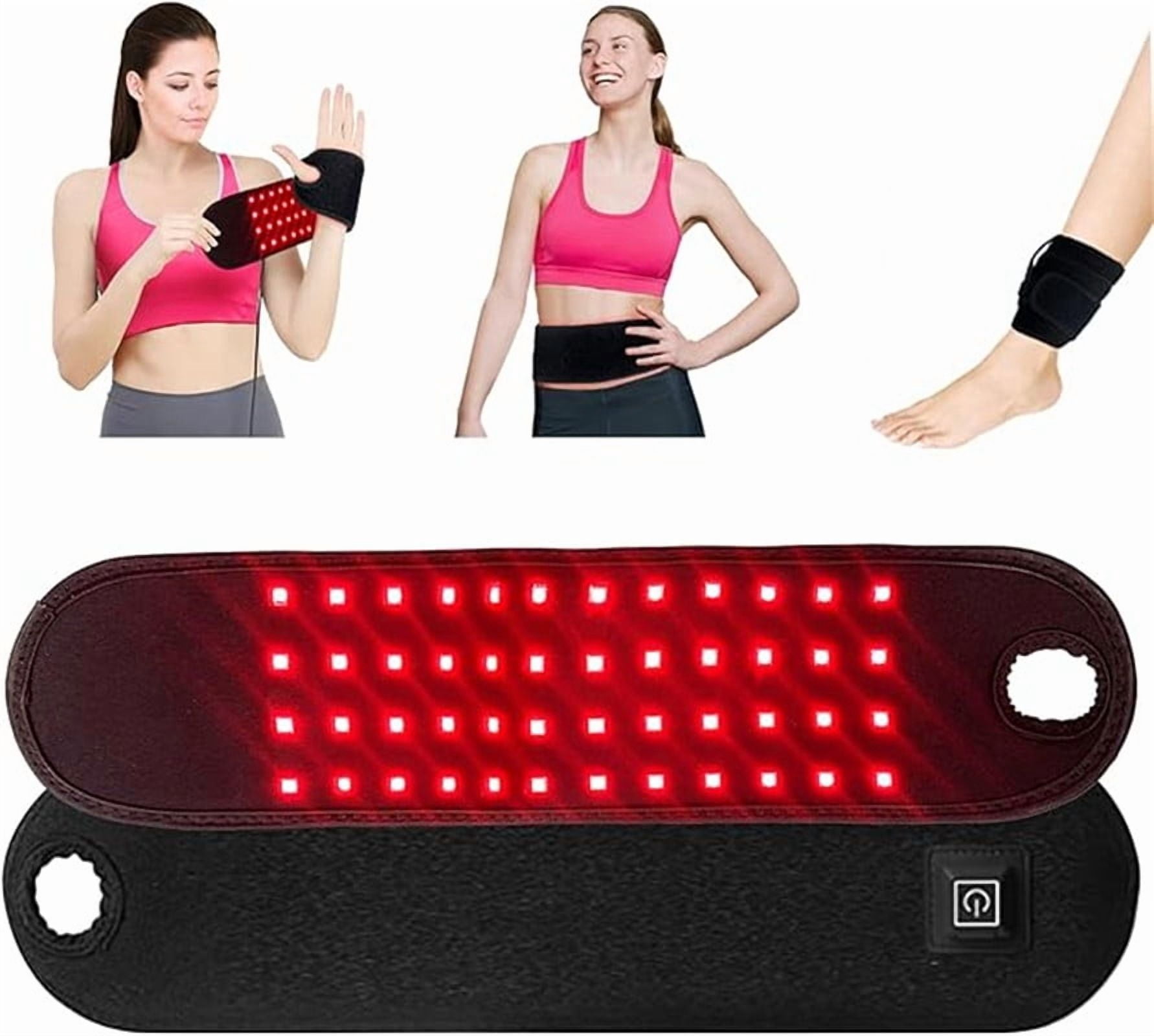 HELENTEX Red Light Belt,Lower Back Red Light Pad(Black)