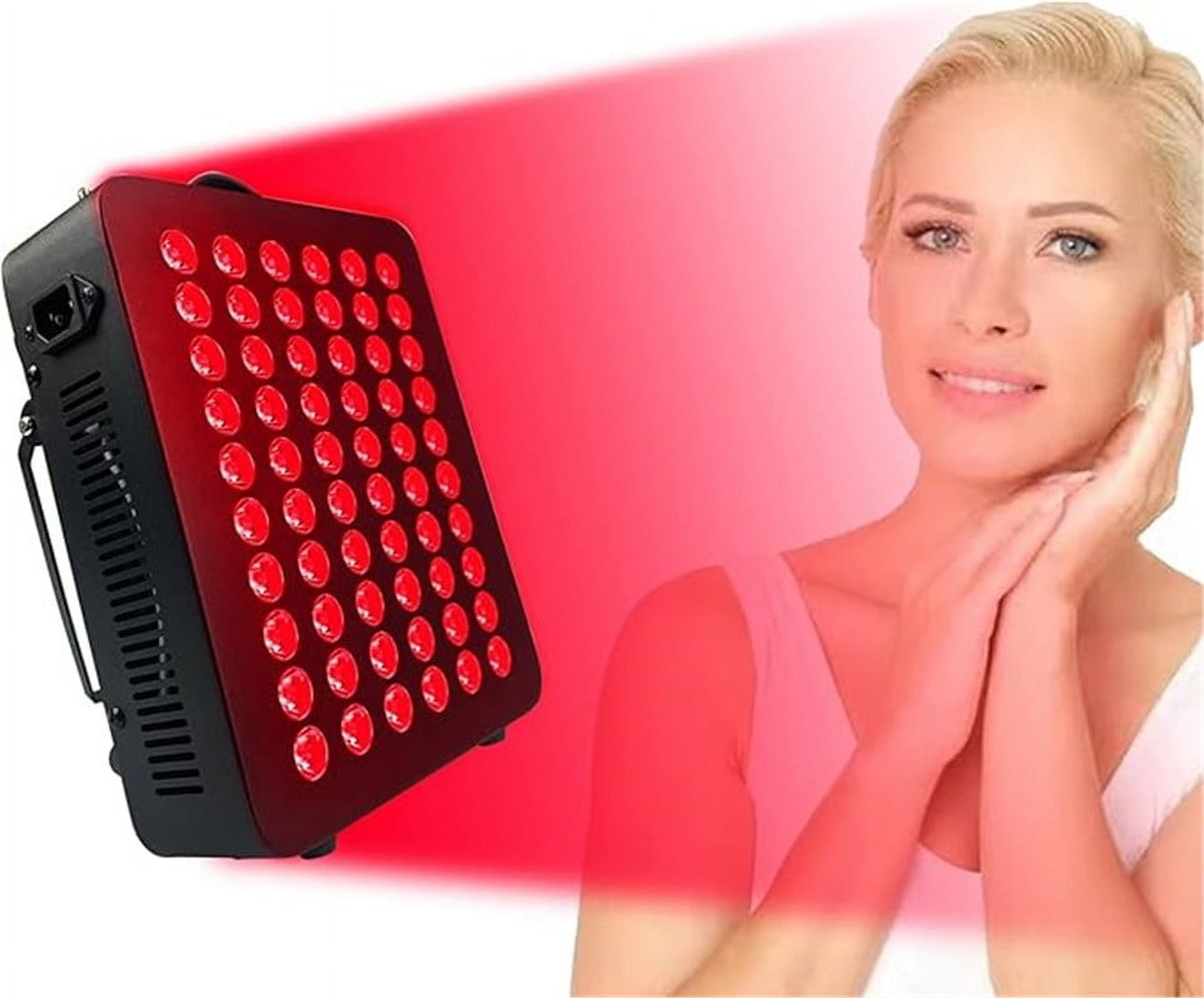 HELENTEX Red Light High Power Panel,Red Light Lamp,Built-in Timer(Black,60LED)