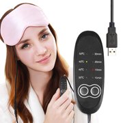 HELEVIA USB Steam Blindfold Heated Eye Face Cover Removable Reusable Heating Steam Eyeshade Heated Sleep Eye Face Cover