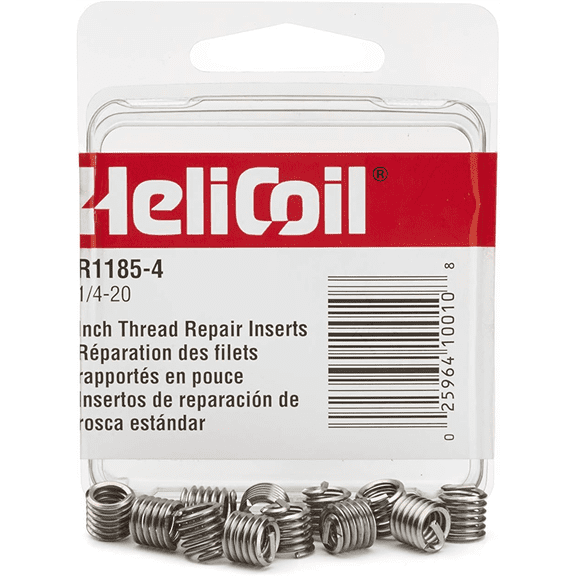 HELI-COIL R1185-4 Helical Insert,304SS,1/4-20,PK12