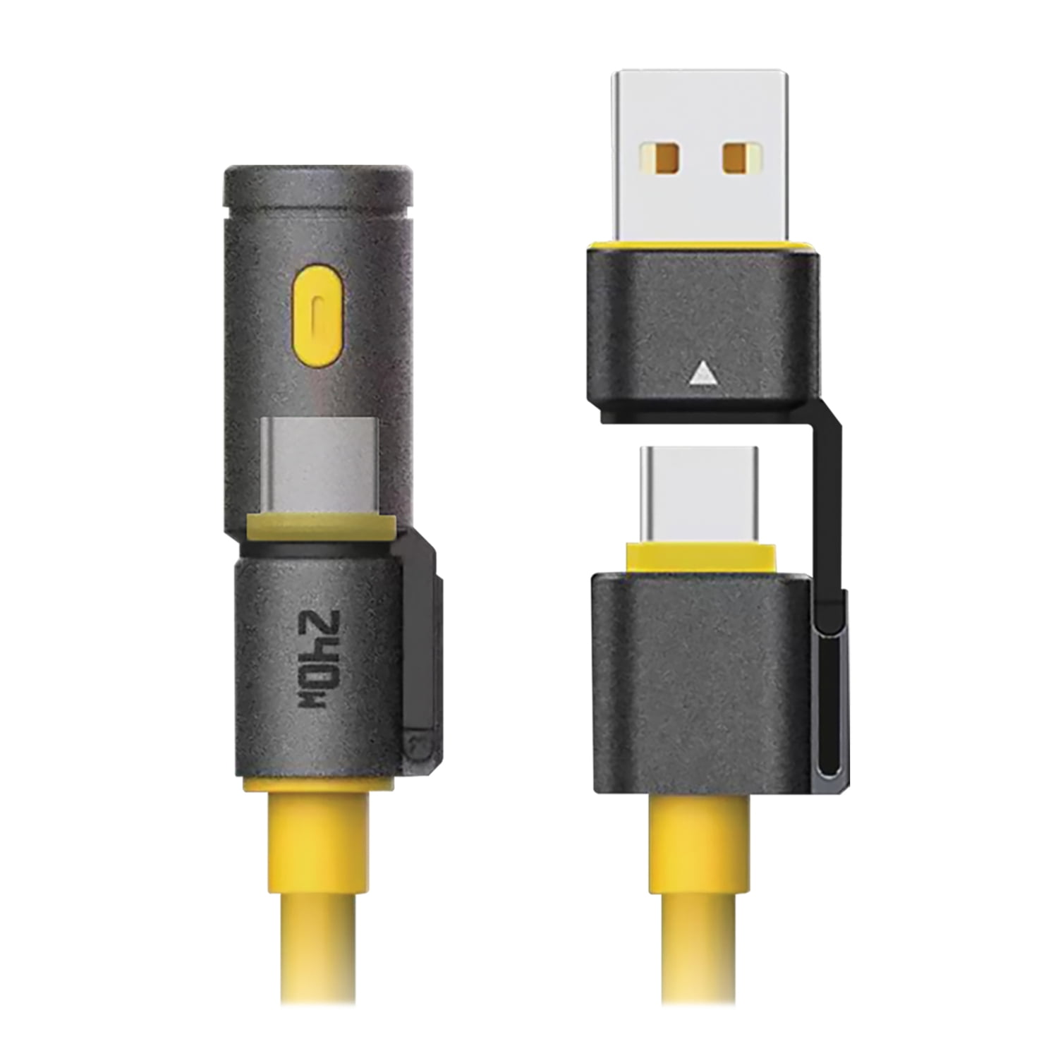 Flash Cable Usb HELIX FlashCharge 240-Watt 4-in-1 USB-A and USB-C to USB-C Flashlight ...