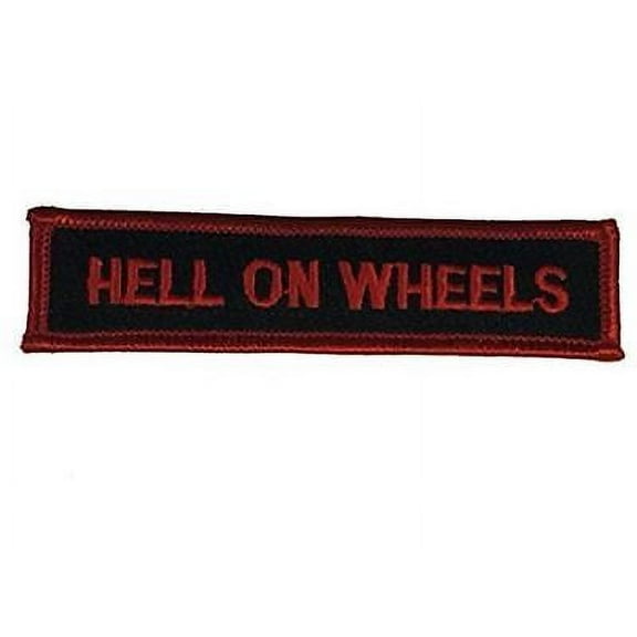 HELL ON WHEELS PATCH BIKE MOTORCYCLE MC CLUB BIKER VEST CUT