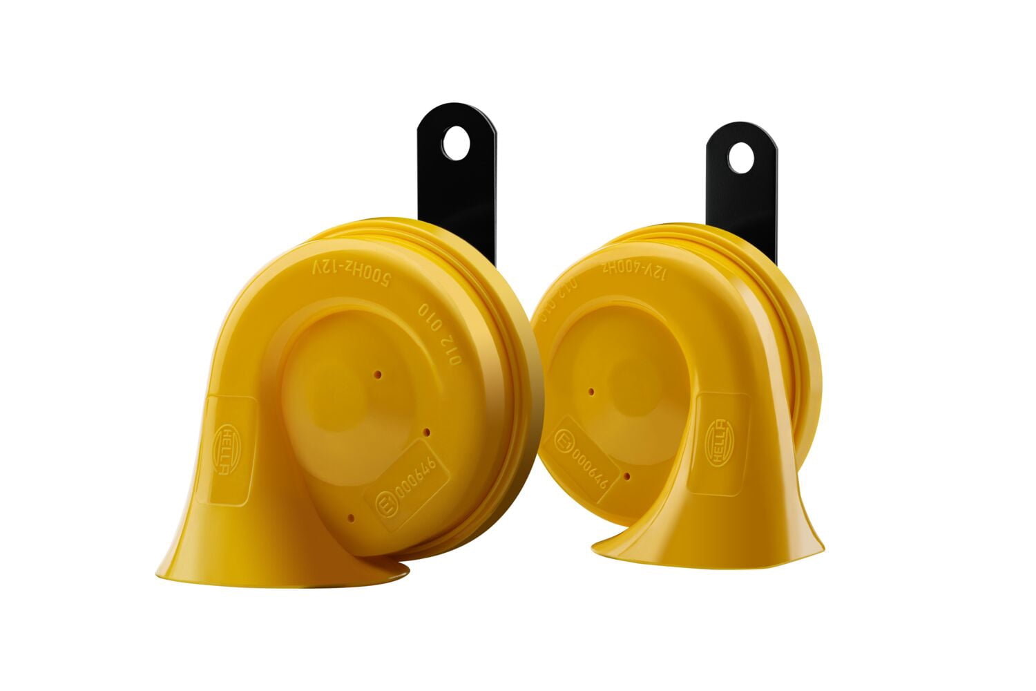 HELLA 012010821 Yellow Trumpet Horn Kit, 12 V, 400/500 Hz (Universal Fit)