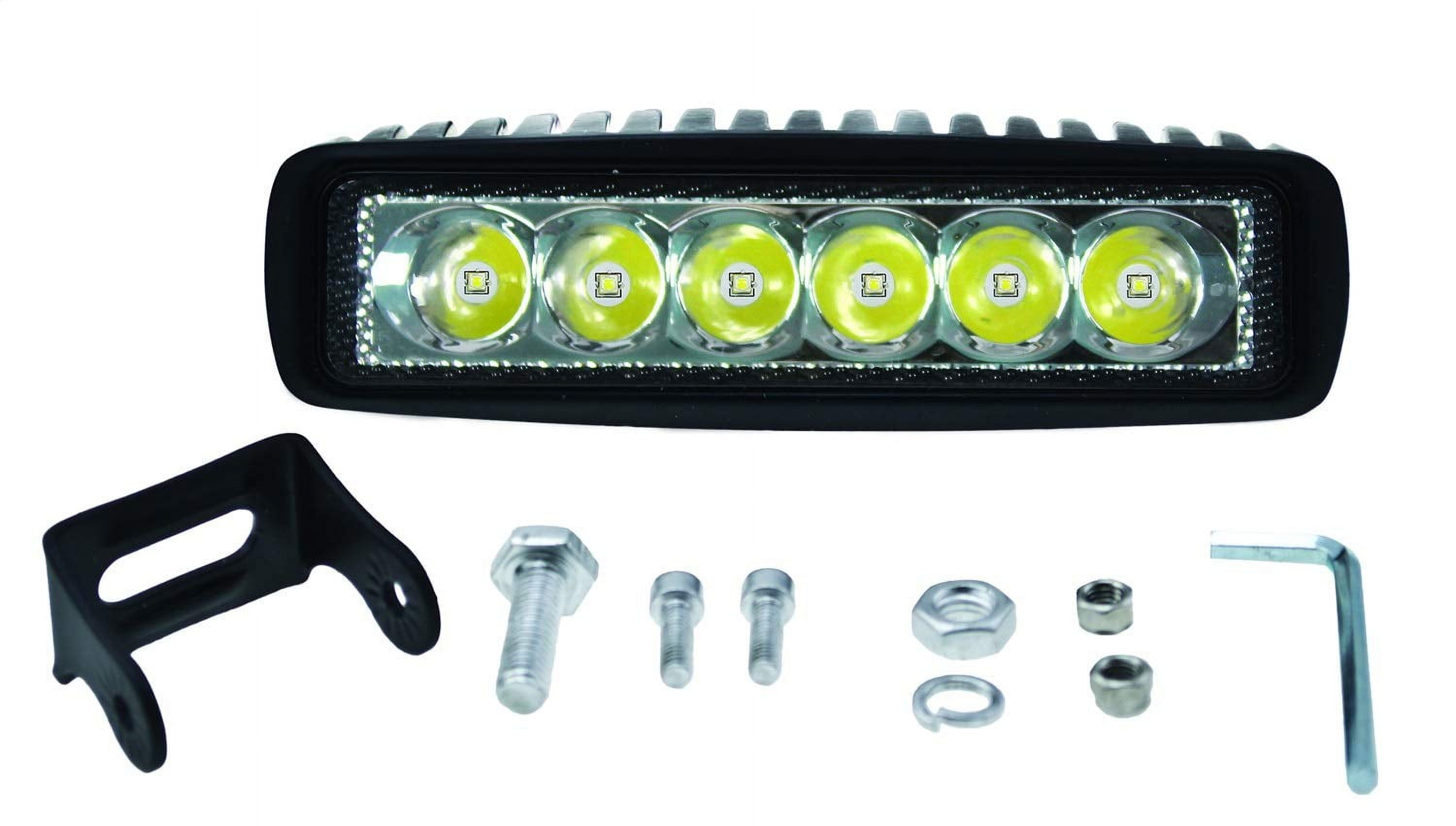 HELLA 357203011 ValueFit Mini CM31&nbsp;Light Bar (6 LED, Spot Beam), Multi