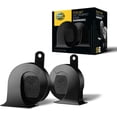HELLA 940800821 Black 24V BX Trumpet Horn Kit (Universal Fit)