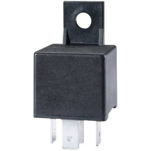 Hella 965400031 Black 24V 30 Amp Mini ISO SPST Relay with Bracket
