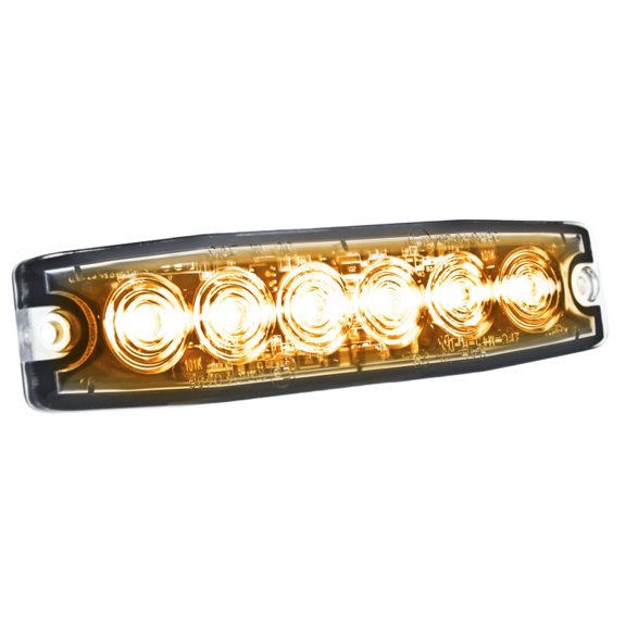 HELLA H22895001 MST6 Mini LED Lighthead, 12/24 V, 23 Flashing Patterns, Amber