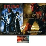 HELLBOY ORIGINAL & HELLBOY II THE GOLDEN ARMY Ron Perlman Double Feature Includes Movie Take Art Card