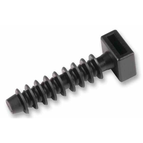 HELLERMANNTYTON - Nylon Fixing Base for Cable Ties Black 9.0mm 100 Pack