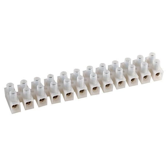 HELLERMANNTYTON - Straight Terminal Strip 12 Contacts 15A