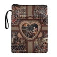 thumbnail image 1 of HELLHERO 1 pc Book Club Gifts Book Organizer Bag with Handle Pocket Polyester Fabric Book Organzoer Holder for Mother Notebook Women 8.66 x 11.42, 1 of 8