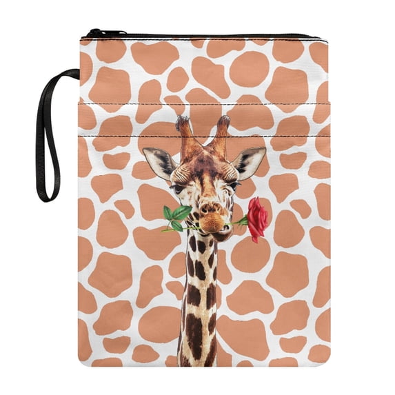 HELLHERO 1 pc Book Lovers Gift Book Sleeve Protector Pouch with Waterproof Handle Polyester Storage & Portability for Books Lovers Journals Planners Books Teachers 11.42 x 8.66 Inch