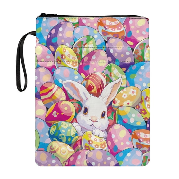 HELLHERO 1 pc Book Organizer Bag with Waterproof Polyester Fabric Carrying Book Case for Class Office Pocket Teachers 11.42 x 8.66 Inch