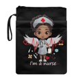 thumbnail image 1 of HELLHERO 1 pc Book Protector with Washable Retro Reusable Book Carrying Case with Handle for Friend Book Storage Bag, Nurse Design, 1 of 8