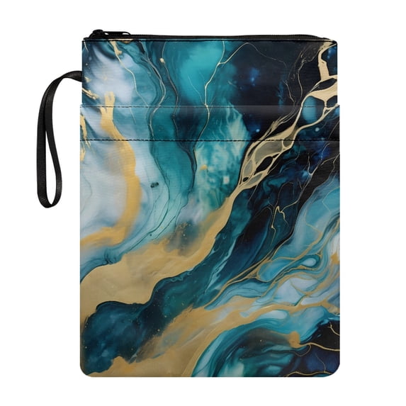 HELLHERO 1 pc Book Sleeve Protector with Pocket Protector Wrap Bag Book Organzoer Holder with Washable for Women Easy Carry Book Case